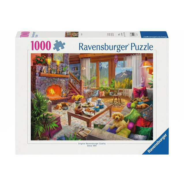 Ravensburger legpuzzel gezellige hut, 1000st.