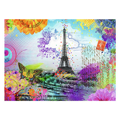 Ravensburger legpuzzel postkarte aus paris, 500st.