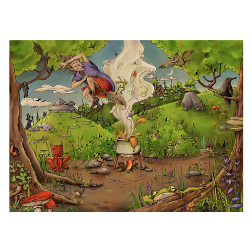 Ravensburger legpuzzel bei der waldhexe, 500st.