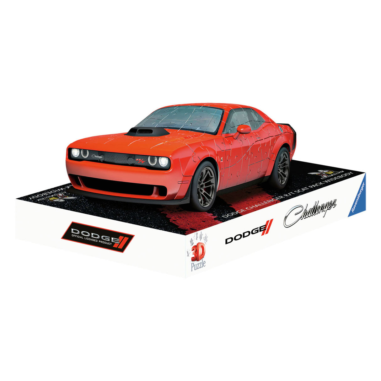 Ravensburger 3d puzzel dodge chall.r t scat pack, 108st.