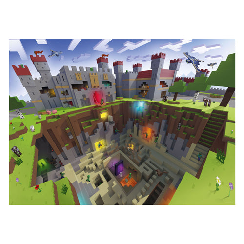 Ravensburger legpuzzel xxl minecraft cutaway, 300st.