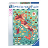 Ravensburger legpuzzel map of italy sweet, 1000st.