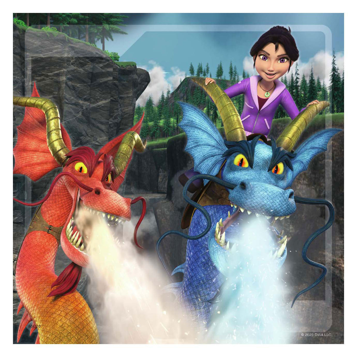 Ravensburger dragons the nine realms legpuzzel, 3x49st.
