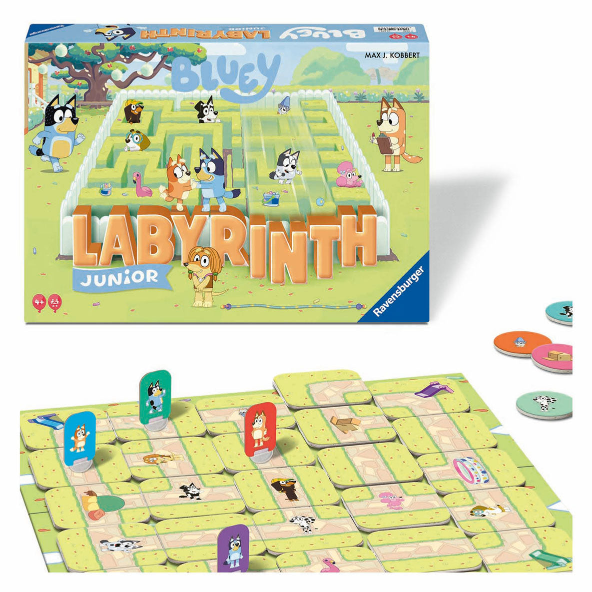 Ravensburger junior labyrinth bordspel bluey