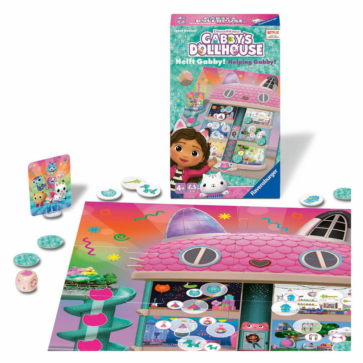 Ravensburger gabby's poppenhuis gabby helpen memoryspel