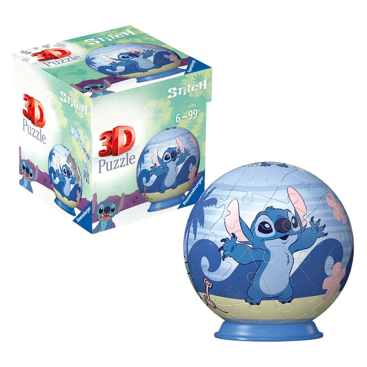 Ravensburger 3d puzzelbal stitch, 54st.