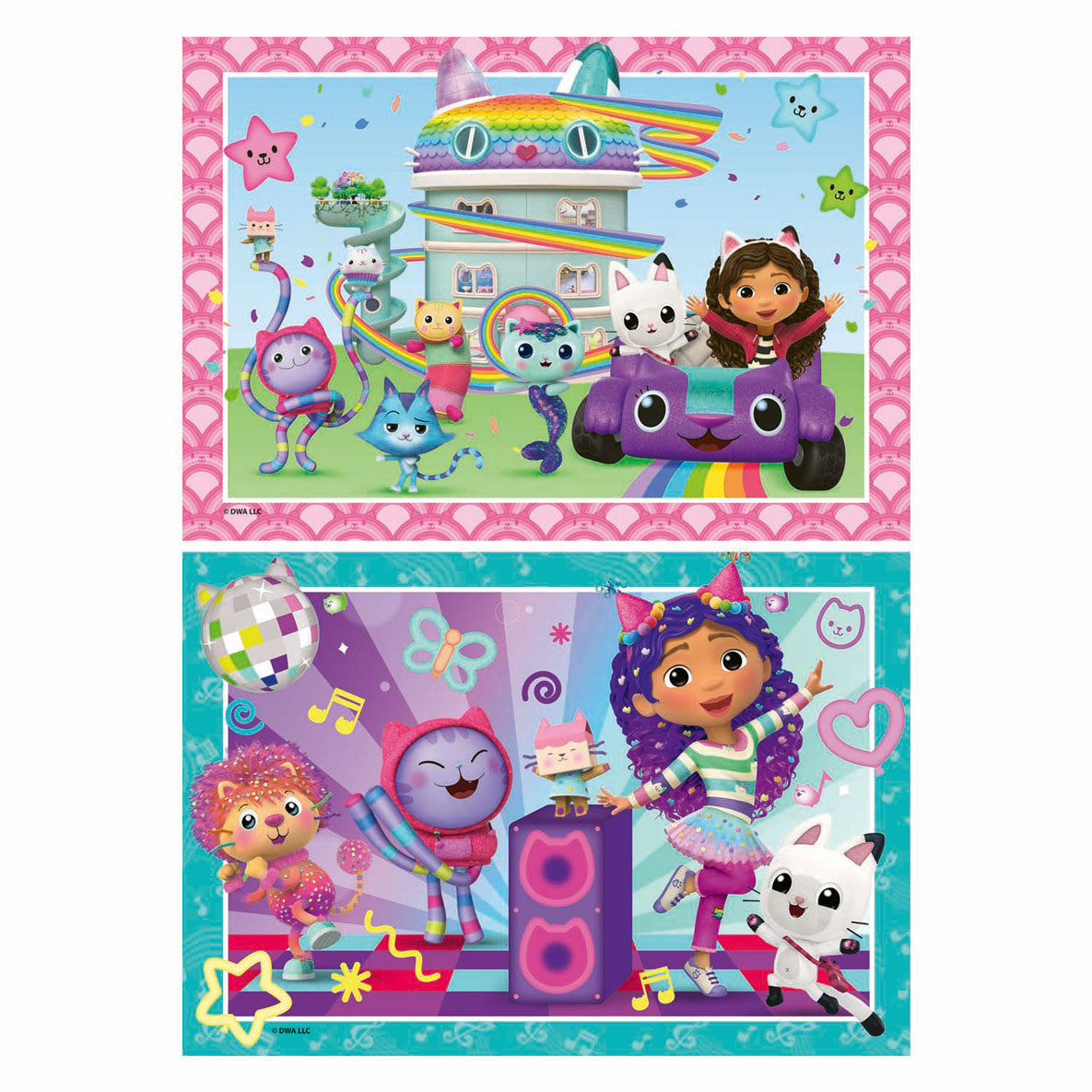 Ravensburger legpuzzel gabby's poppenhuis, 2x24st.
