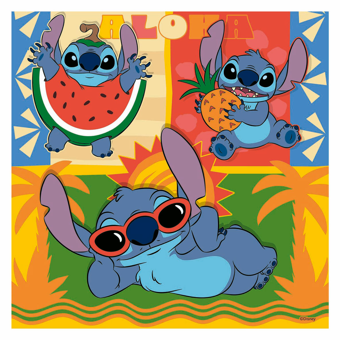 Ravensburger legpuzzel disney stitch, 3x49st.