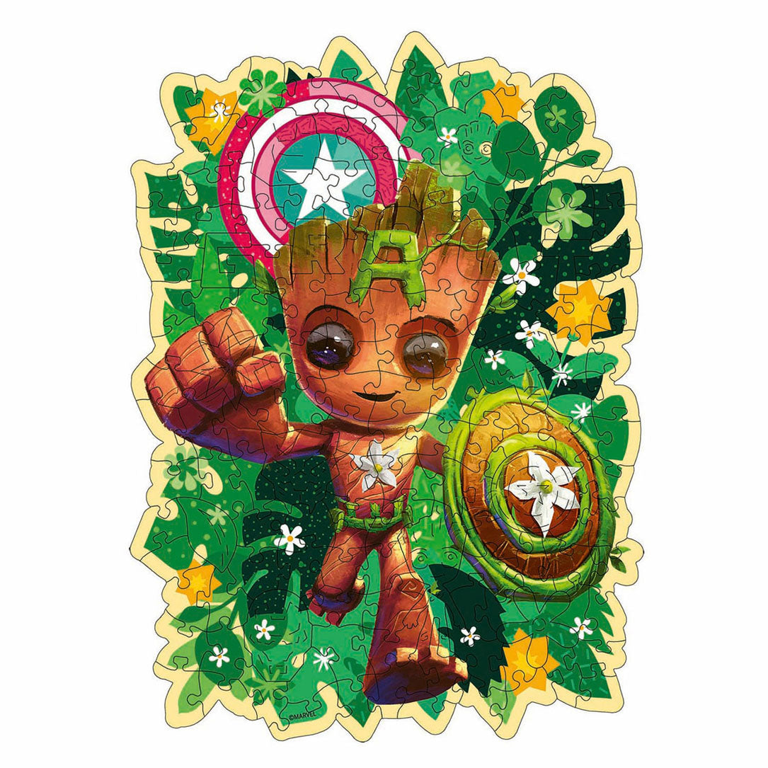 Ravensburger houten legpuzzel marvel groot, 150st.