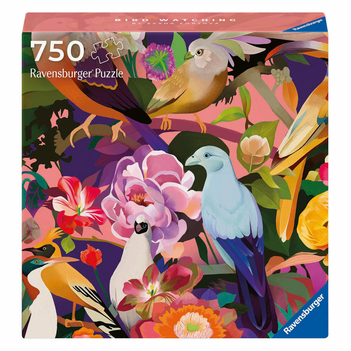 Ravensburger legpuzzel art soul bird watching, 750st.