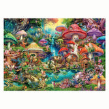 Ravensburger legpuzzel merry mushroom village, 1000st.