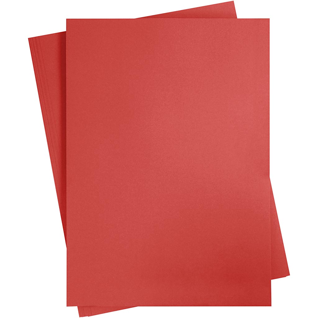 Creativ company gekleurd karton, a2, vel 420x594 mm, 180 gr, rood, 10 vel 1 doos