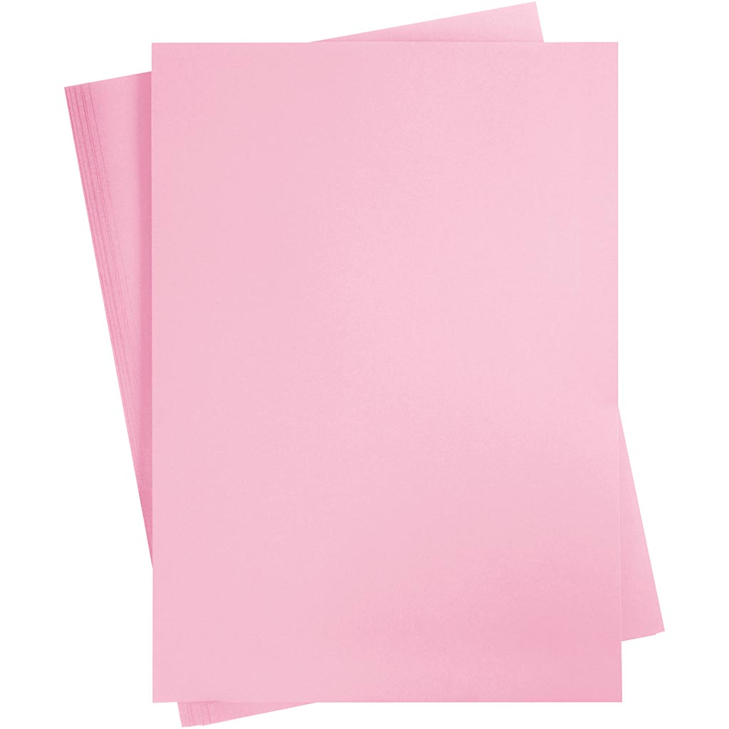Creativ company gekleurd karton, a2, vel 420x594 mm, 180 gr, lichtroze, 10 vel 1 doos