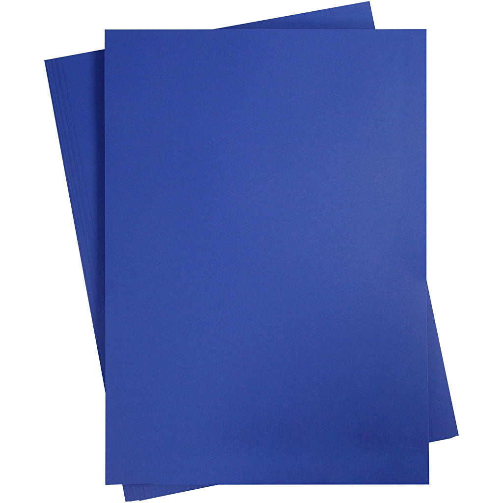 Creativ company gekleurd karton, a2, vel 420x594 mm, 180 gr, koningsblauw, 10 vel 1 doos