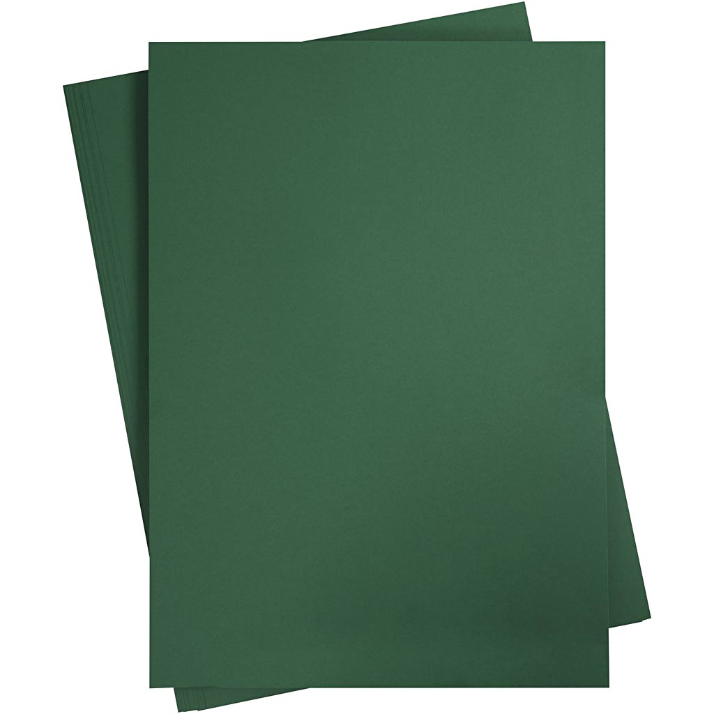 Creativ company gekleurd karton, a2, vel 420x594 mm, 180 gr, donkergroen, 10 vel 1 doos
