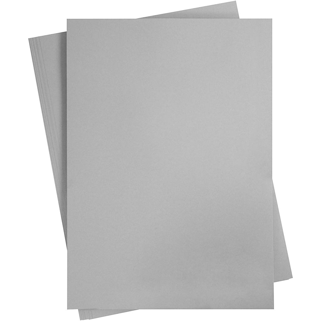 Creativ company gekleurd karton, a2, vel 420x594 mm, 180 gr, grijs, 10 vel 1 doos