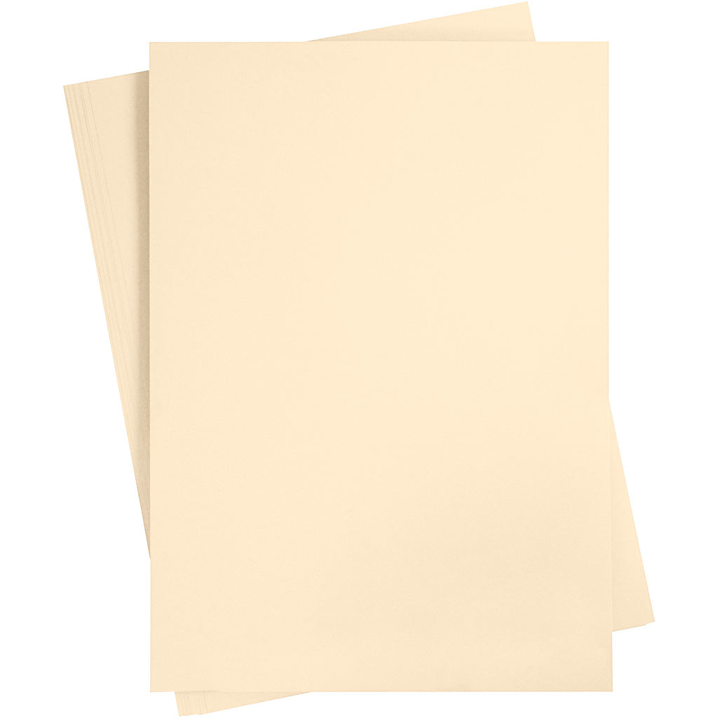 Creativ company gekleurd karton, a2, vel 420x594 mm, 180 gr, lichtbeige, 10 vel 1 doos