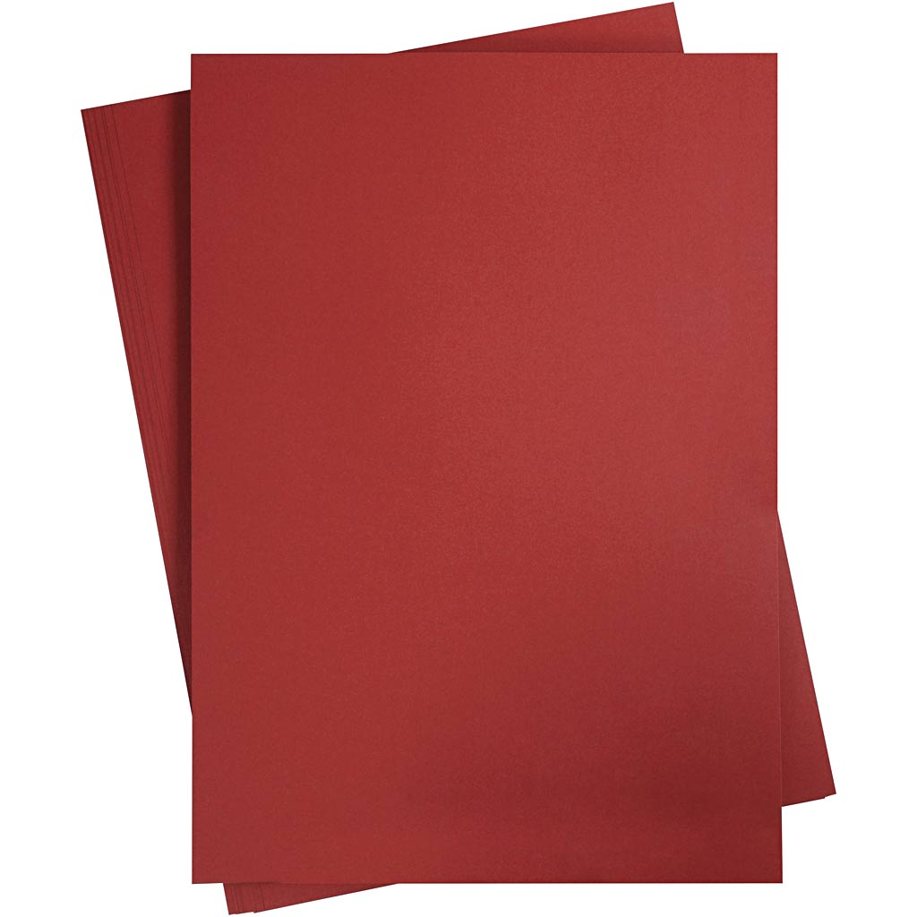 Creativ company gekleurd karton, a2, vel 420x594 mm, 180 gr, donkerrood, 10 vel 1 doos