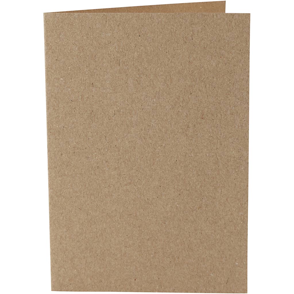 Creativ company kaarten, afmeting kaart 10,5x15 cm, 220 gr, naturel, 10 stuk 1 doos