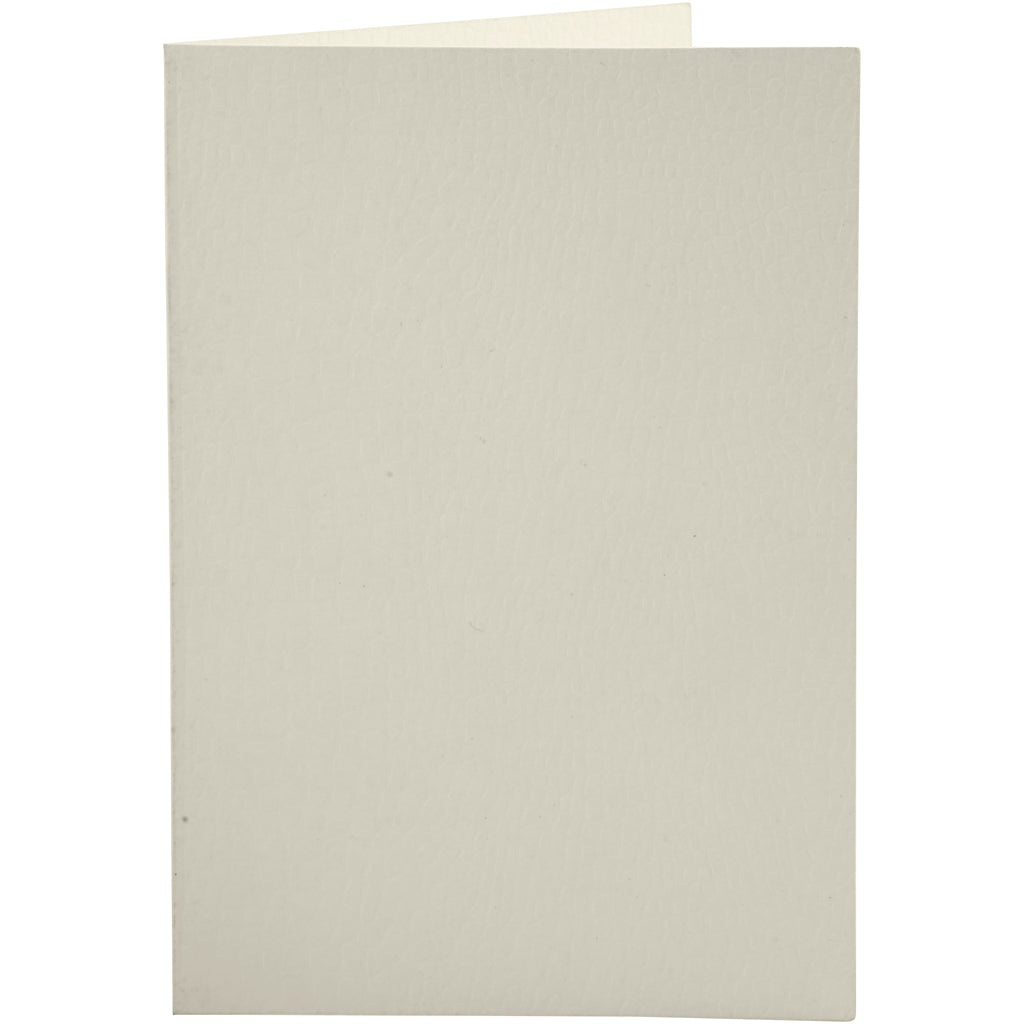 Creativ bedrijfskaarten, afmeting kaart 10,5x15 cm, gebroken wit, 10 stuk 1 doos