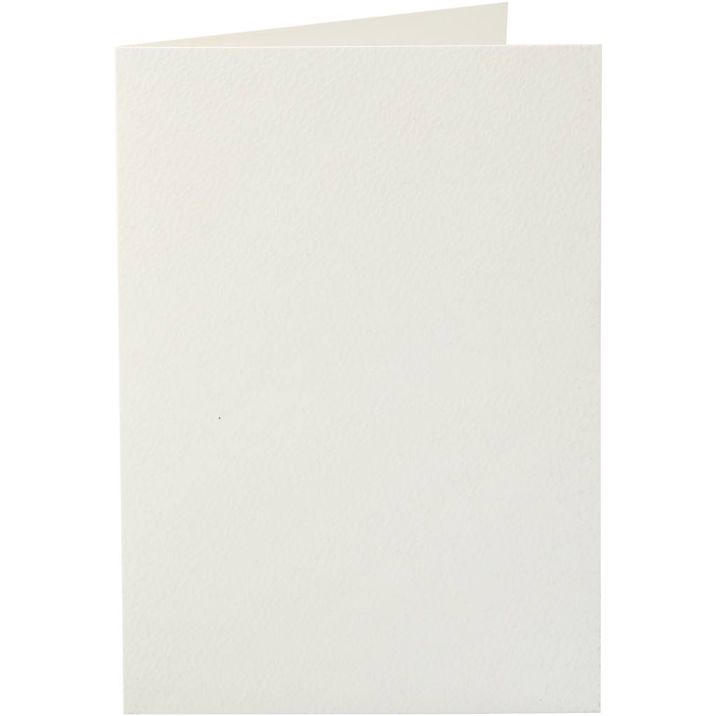 Creativ company kaarten, afmeting kaart 10,5x15 cm, 220 gr, off-white, 10 stuk 1 doos