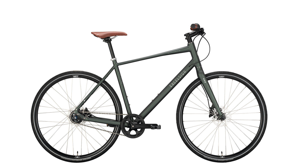 Excelsior urbanfiets trigger (#1) bike excels.trigger 28 48 diam. 8sp green matt