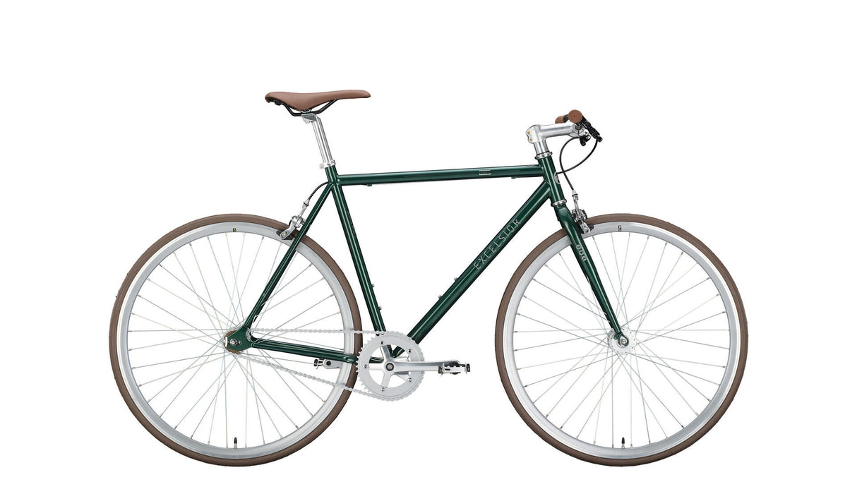 Excelsior singlespeed dandy (#1) fiets blinkt uit. dandy 28 59 diam. 1sp moszwart
