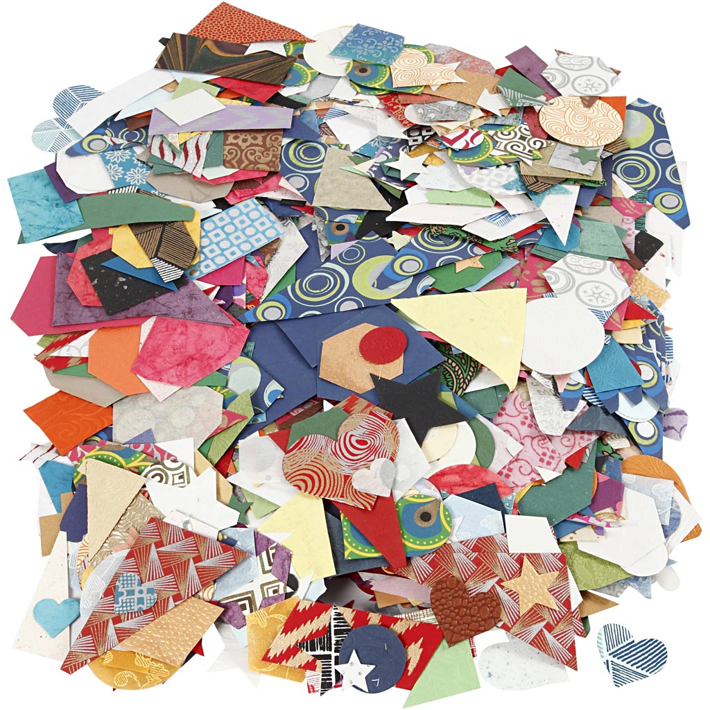 Creativ company vormen van handgemaakt papier, afm 25-130 mm, 110 gr, 500 gr 1 doos