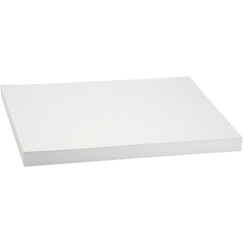 Creativ company gekleurd karton, a3, vel 297x420 mm, 250 gr, wit, 100 vel 1 doos
