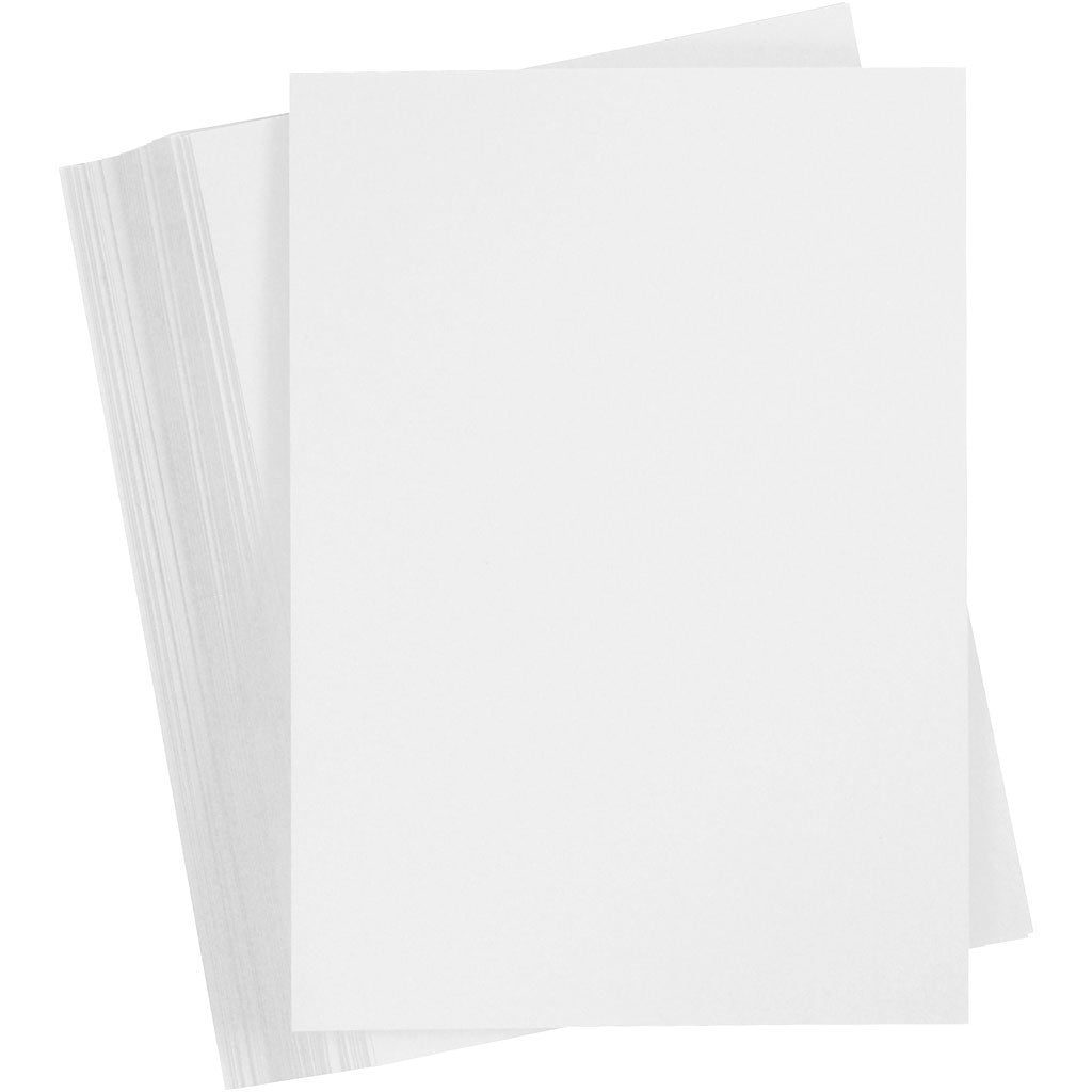 Creativ company gekleurd karton, a4, vel 210x297 mm, 250 gr, wit, 100 vel 1 doos