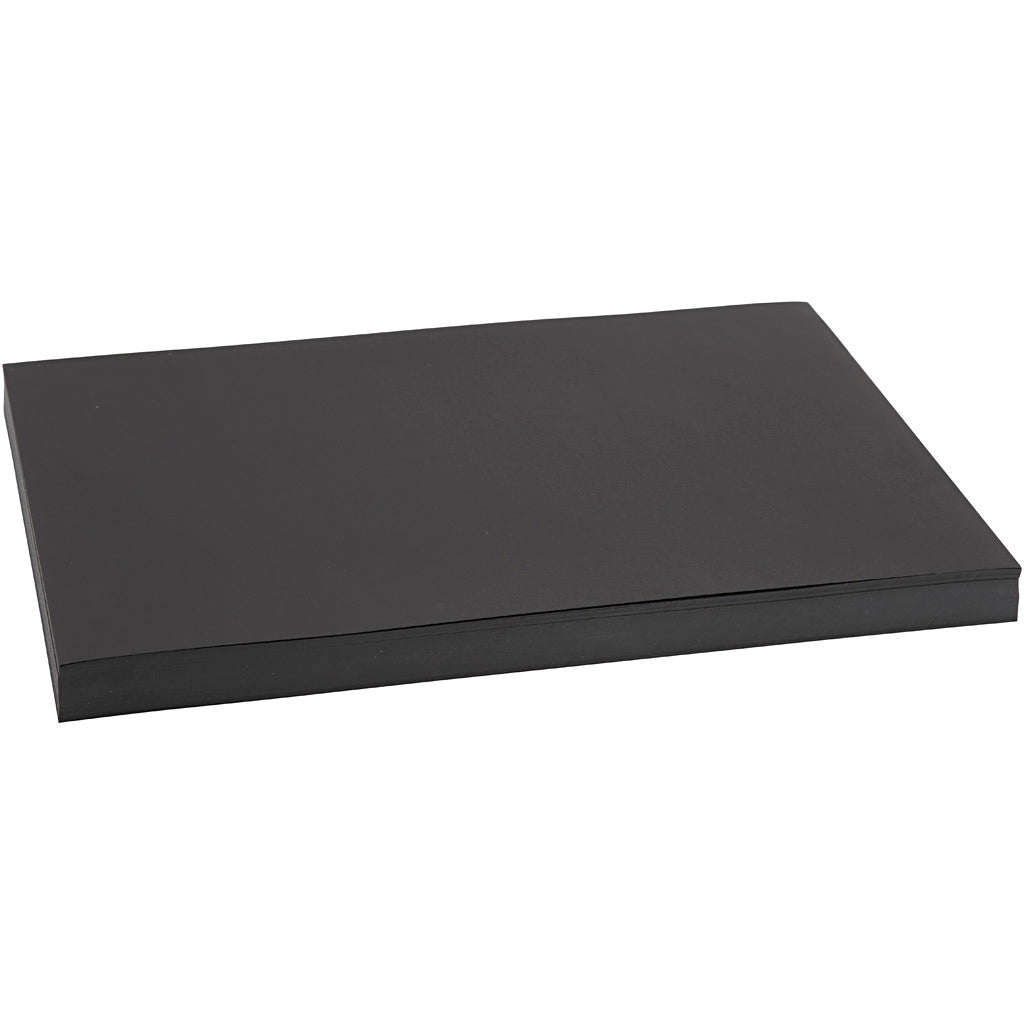 Creativ company gekleurd karton, a3, vel 297x420 mm, 200 gr, zwart, 100 vel 1 doos