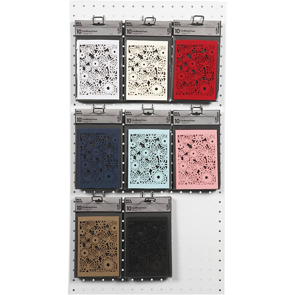 Creativ company patroonkarton, vel 10,5x15 cm, 200 gr, diverse kleuren, 8x10 doos 1 doos