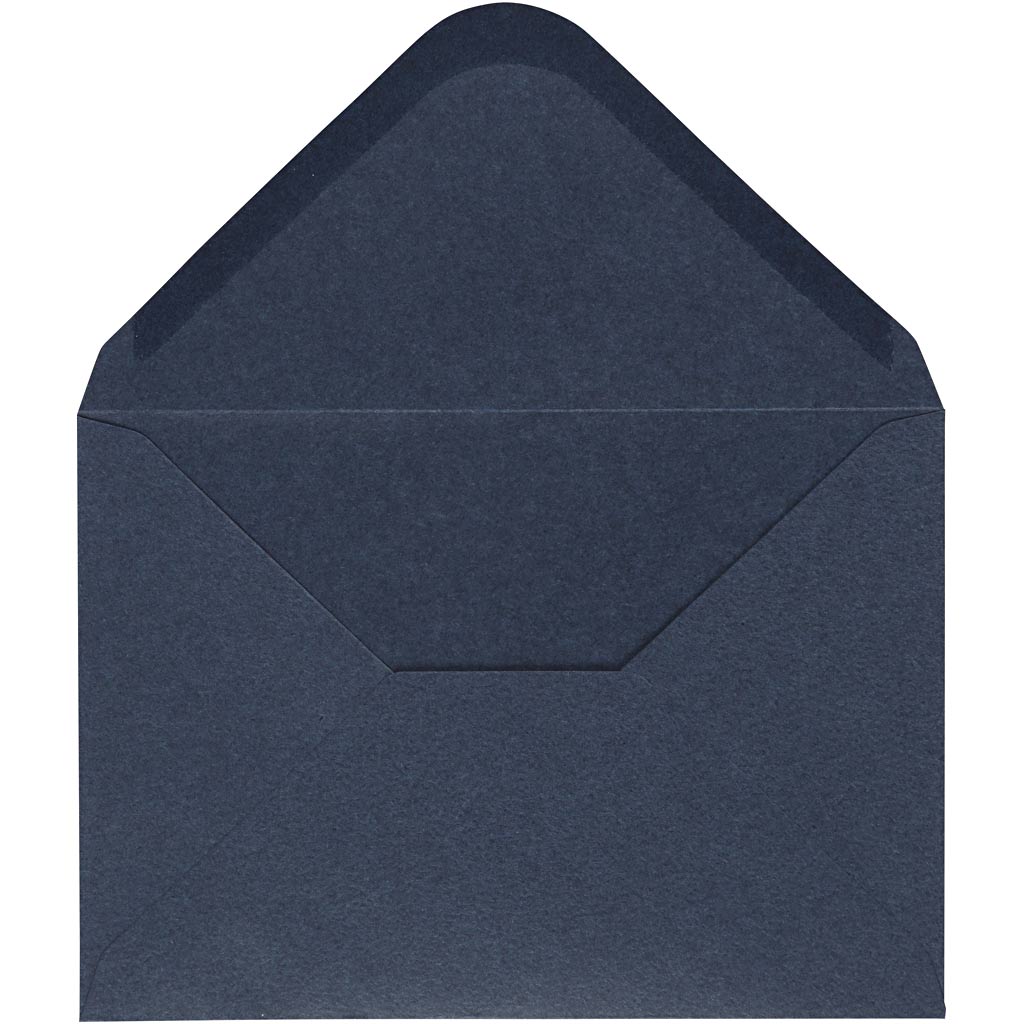Creativ company enveloppen, afmeting envelop 11,5x16 cm, 110 gr, blauw, 10 stuk 1 doos
