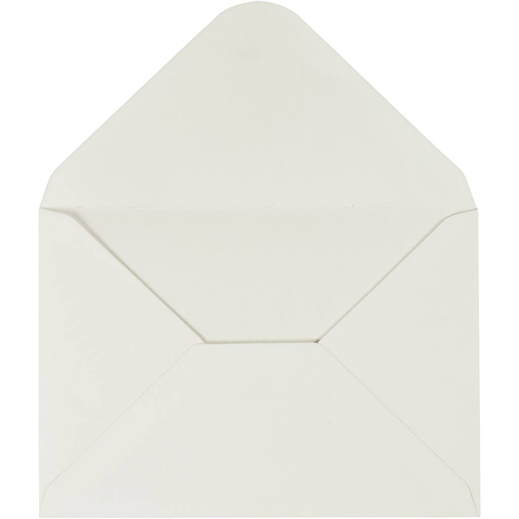Creativ company enveloppen, afmeting envelop 11,5x16 cm, 110 gr, off-white, 10 stuk 1 doos