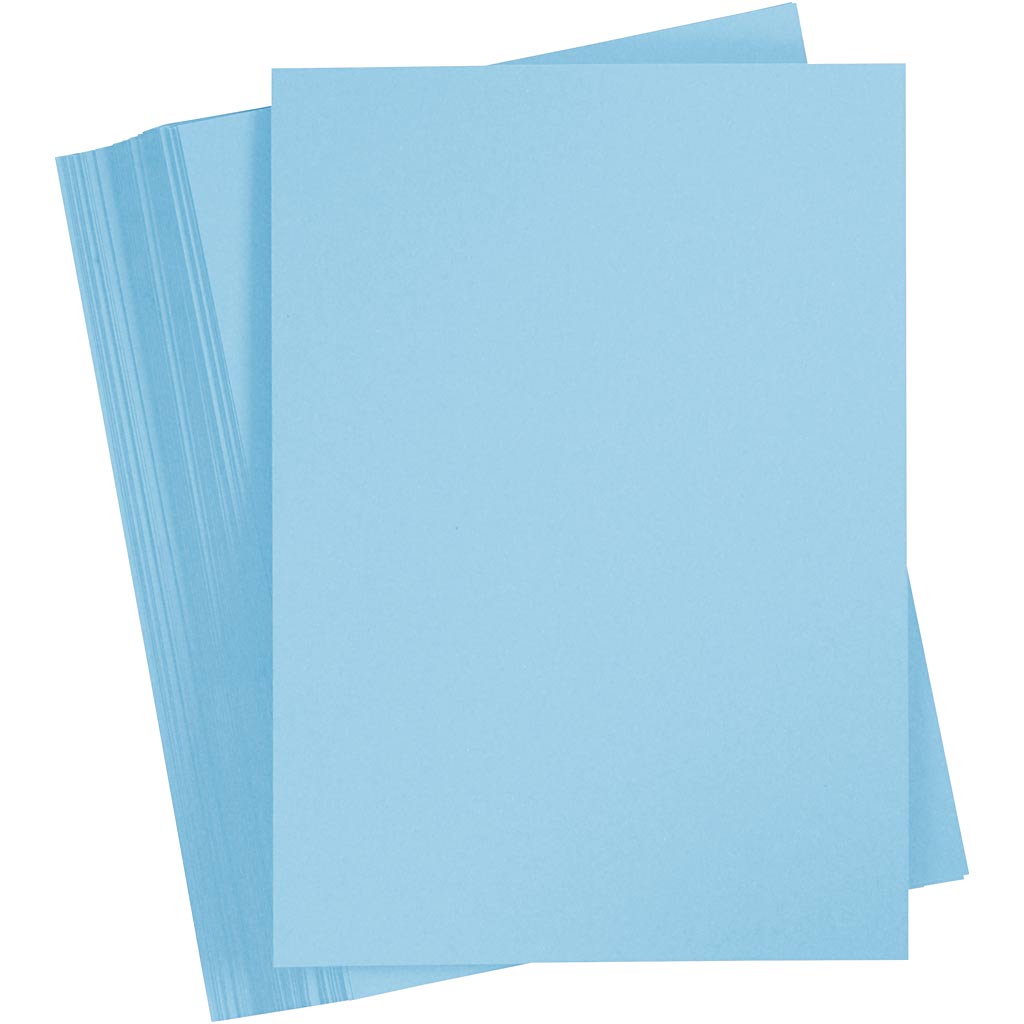 Creativ company gekleurd karton, a4, vel 210x297 mm, 180 gr, lichtblauw, 100 vel 1 doos