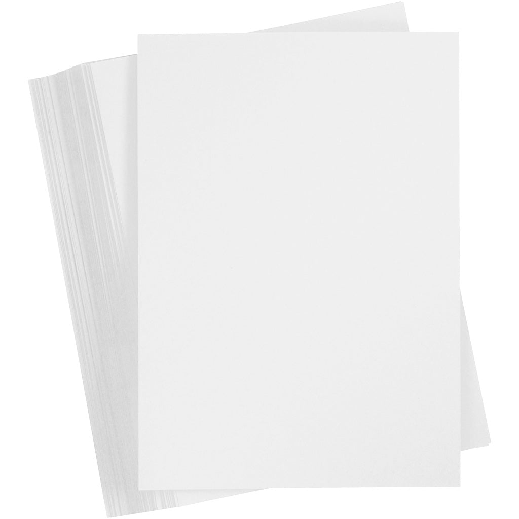Creativ company gekleurd karton, a4, vel 210x297 mm, 180 gr, wit, 100 vel 1 doos