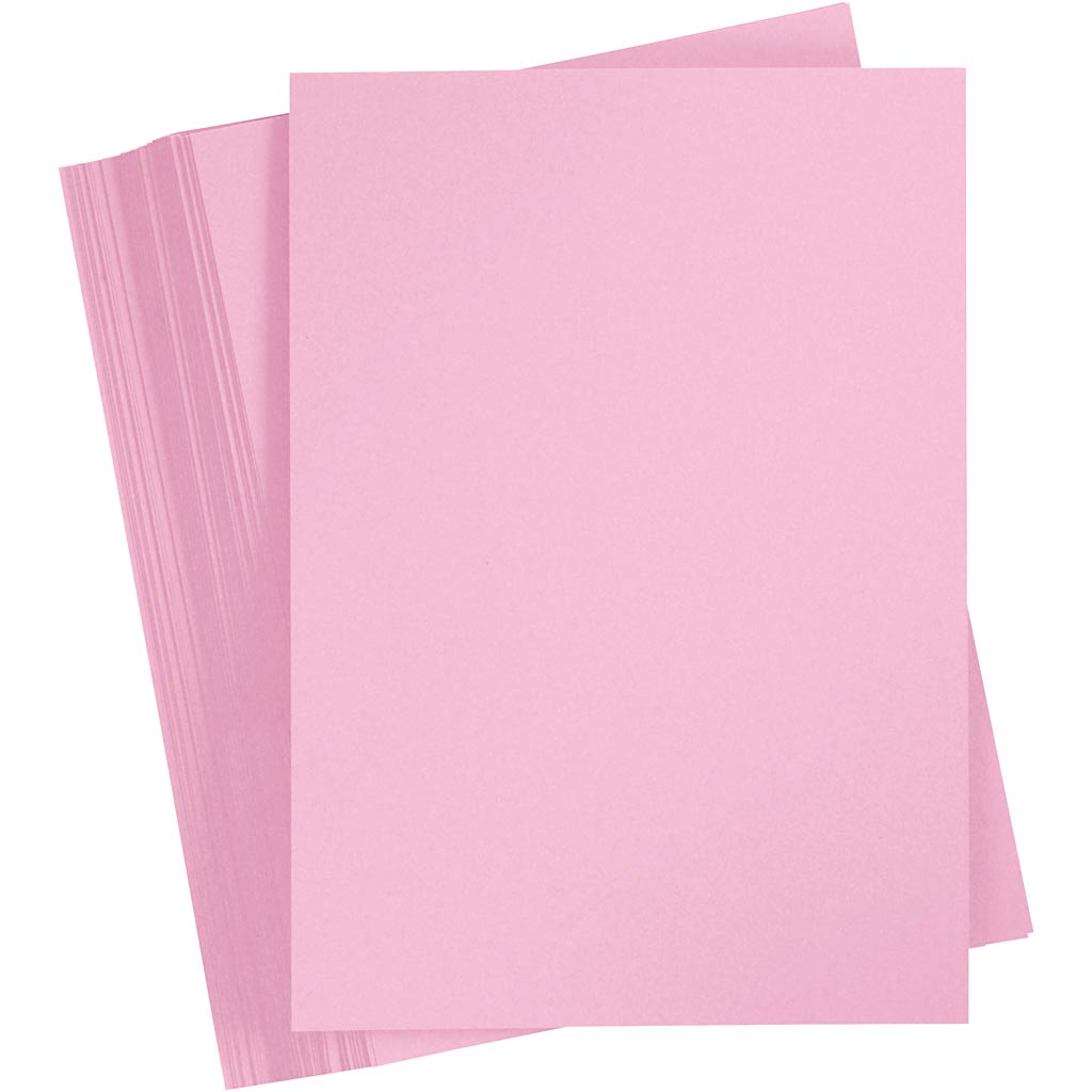 Creativ company gekleurd karton, a4, vel 210x297 mm, 180 gr, lichtroze, 100 vel 1 doos