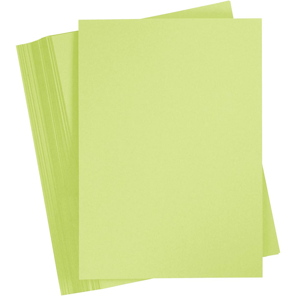 Creativ company gekleurd karton, a4, vel 210x297 mm, 180 gr, lichtgroen, 100 vel 1 doos