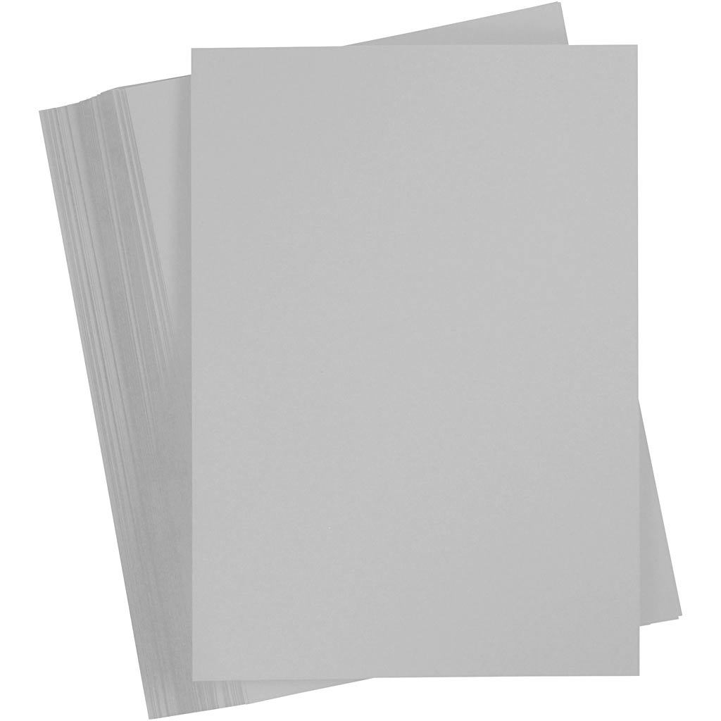 Creativ company gekleurd karton, a4, vel 210x297 mm, 180 gr, grijs, 100 vel 1 doos