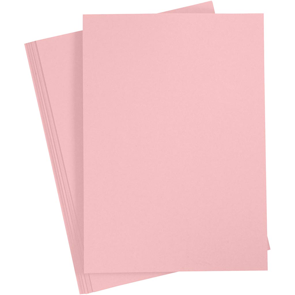 Creativ company papier, a4, vel 210x297 mm, 80 gr, lichtrood, 20 stuk 1 doos