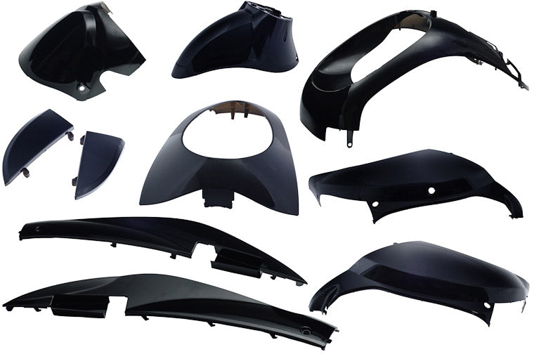 Edge plaatset 10-delig voor sym mio - zwart metallic