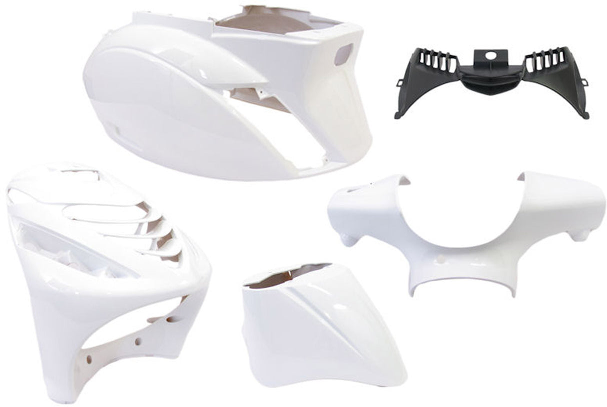 Edge plaatset 5-delig voor piaggio zip-sp vanaf bouwjaar 2000 - glanzend wit