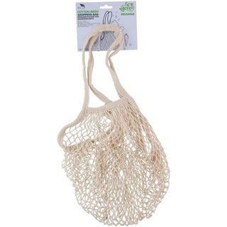 Katoenen mesh boodschappentas
