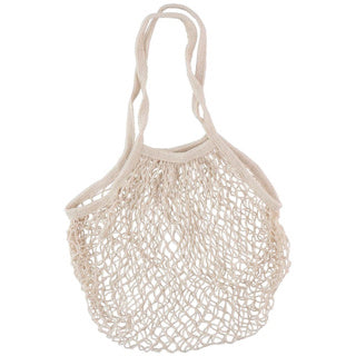 Katoenen mesh boodschappentas