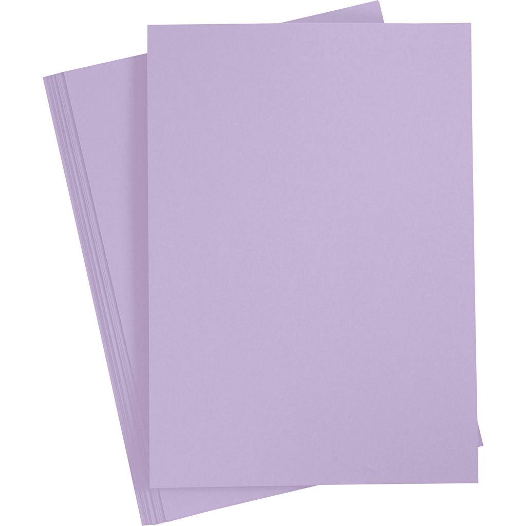 Creativ company karton, a4, vel 210x297 mm, 220 gr, lichtpaars, 10 stuk 1 doos
