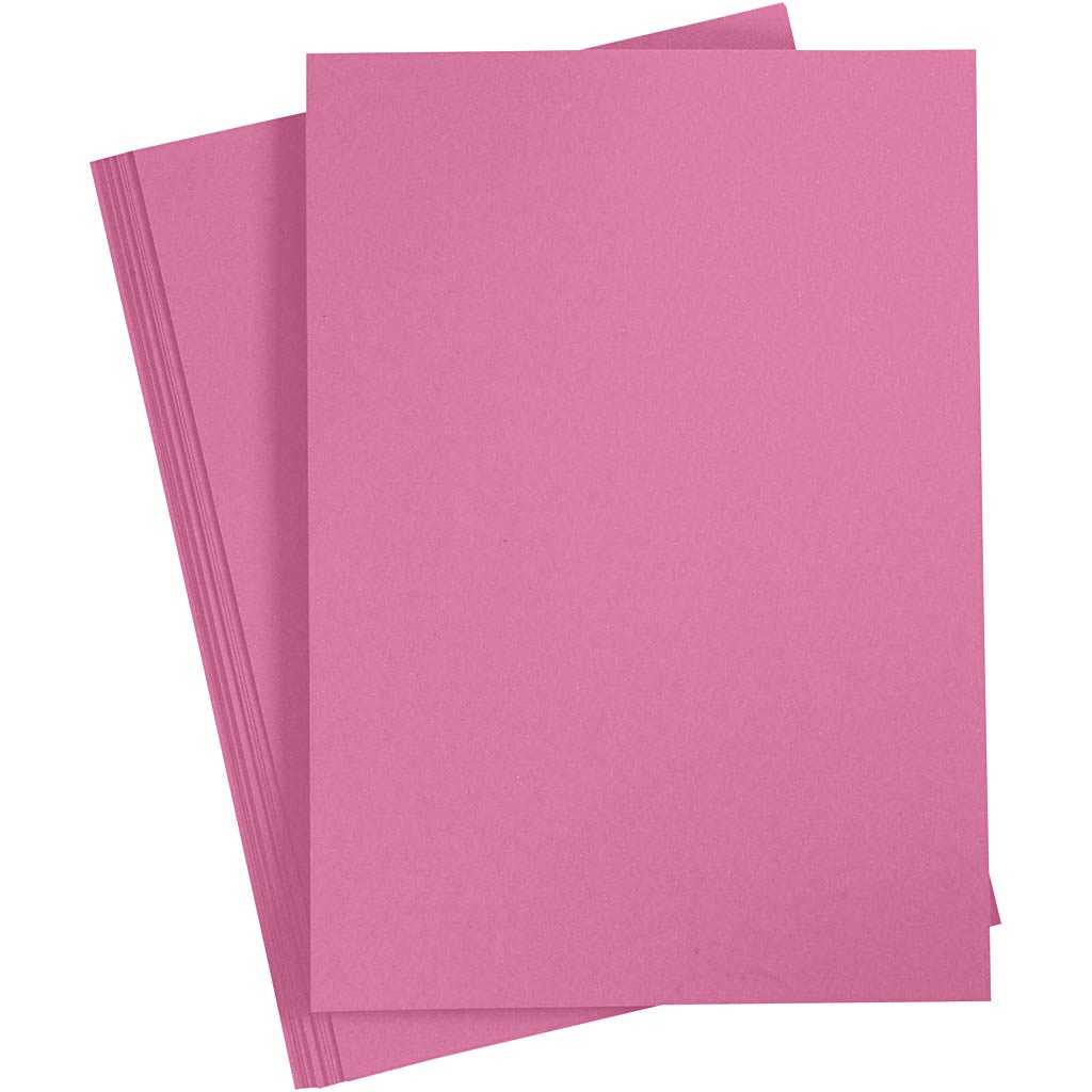 Creativ company karton, a4, vel 210x297 mm, 220 gr, roze, 10 stuk 1 doos