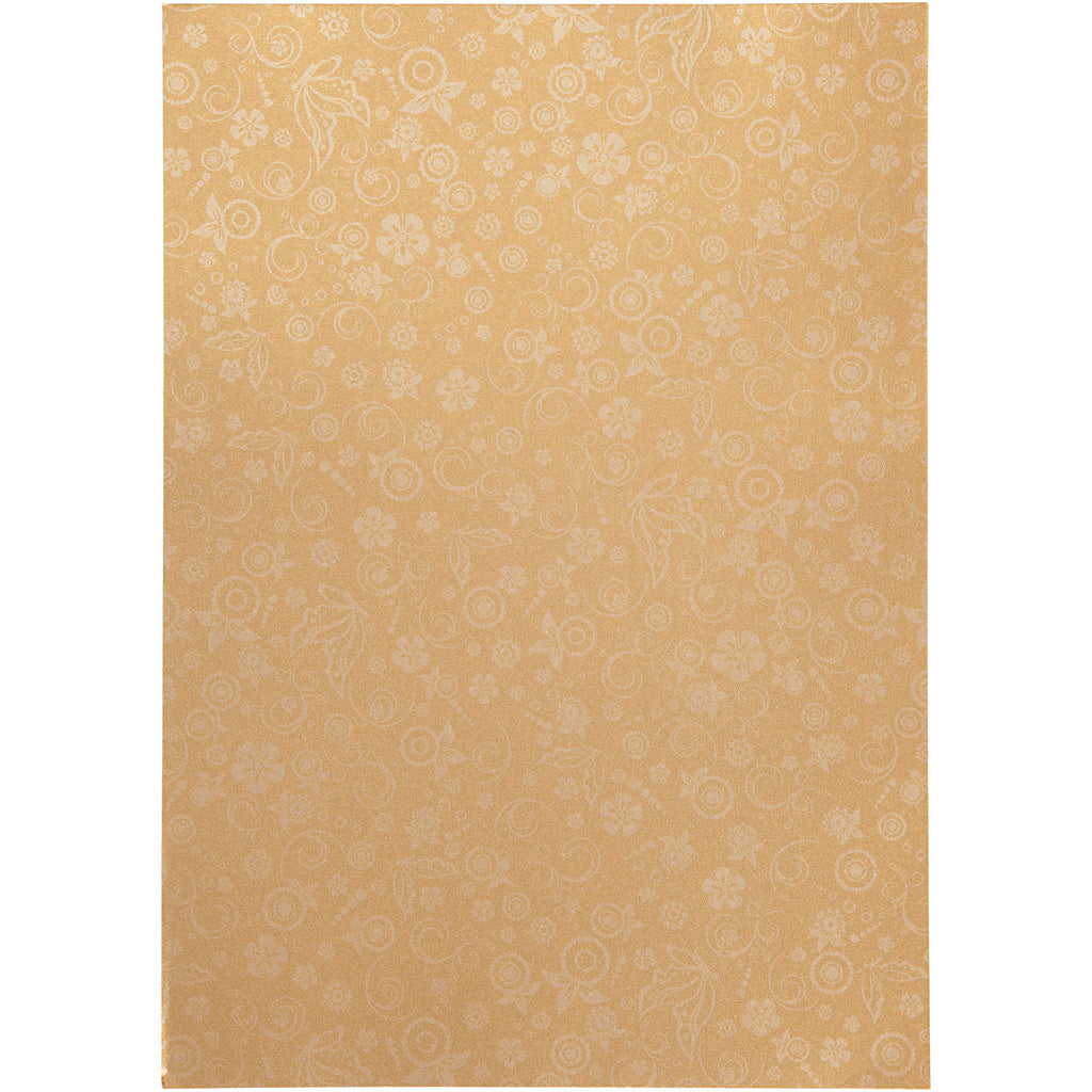 Creativ company papier, a4, vel 210x297 mm, 80 gr, goud, 20 vel 1 doos