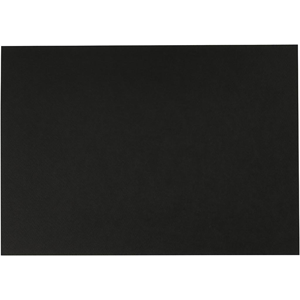 Creativ company aquarelpapier, a4, vel 210x297 mm, 230 gr, zwart, 10 vel 1 doos