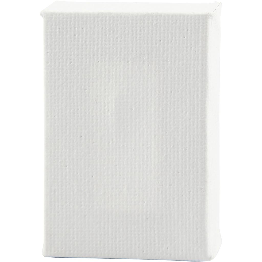 Creativ company mini canvas, afm 6x4x1 cm, wit, 2 stuk 1 doos