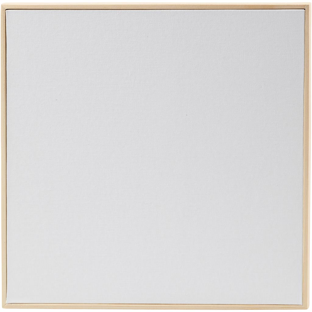 Creativ company canvas paneel met lijst, afm 30x30 cm, 280 gr, wit, 10 stuk 1 doos